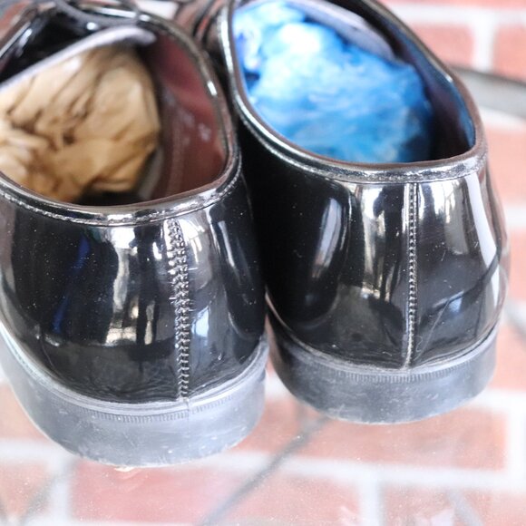 joseph feiss shoes * black * shiny * size 10.5 * mens - Picture 9 of 14